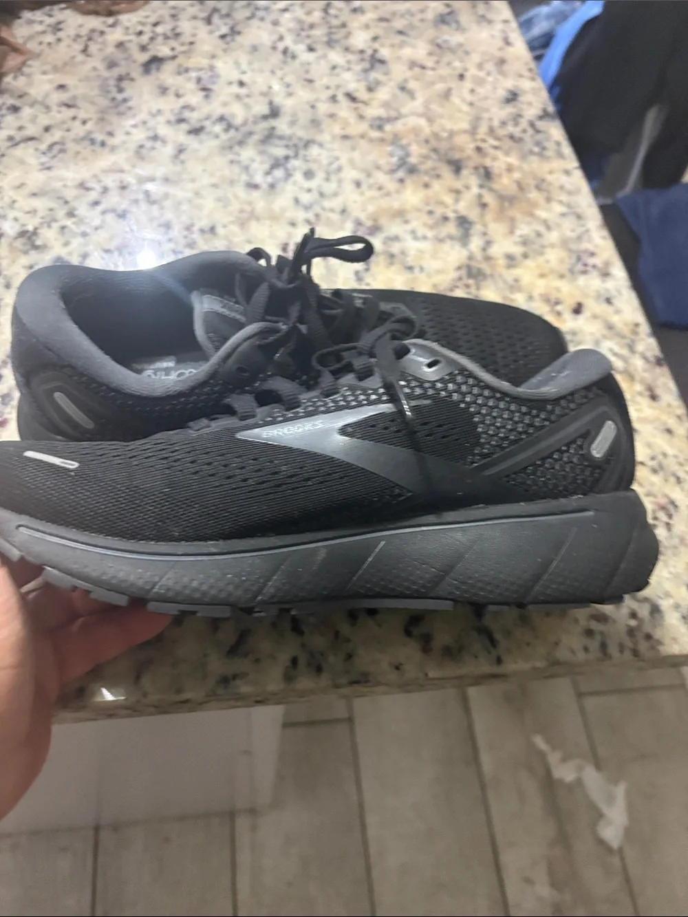 Brooks Ghost 14Men's Black Running Shoes - Lightweight Comfort